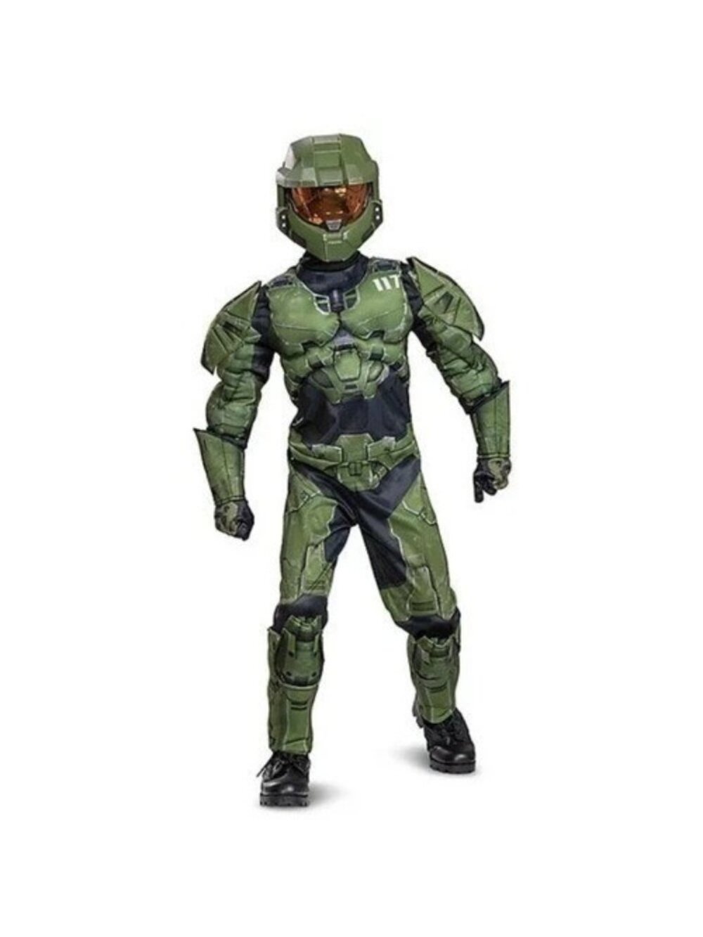 Disguise HALO Infinite Master Chief Kids Boys Costume Jumpsuit Mask Large 10/12